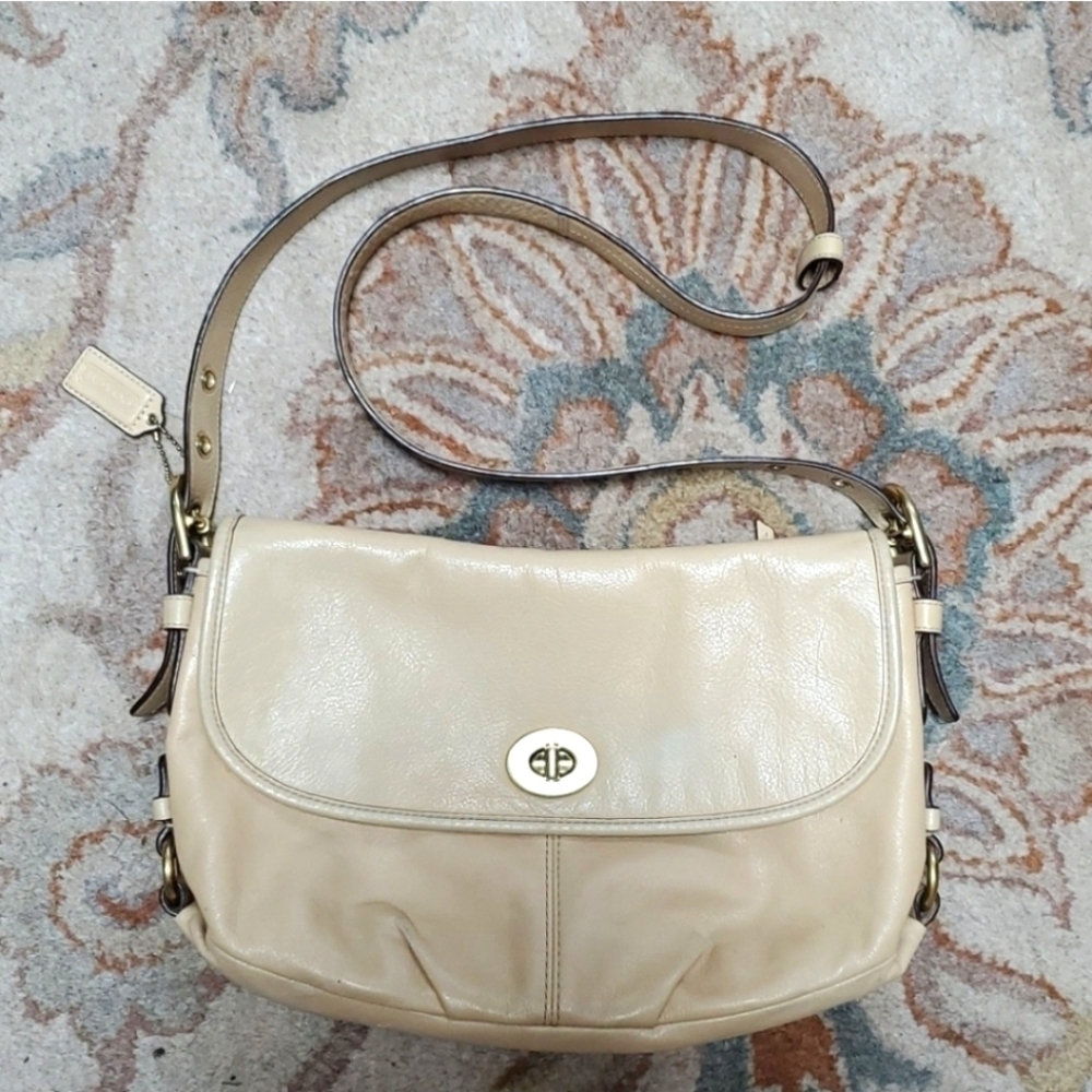 Coach Z flap duffle hobo crossbody bag